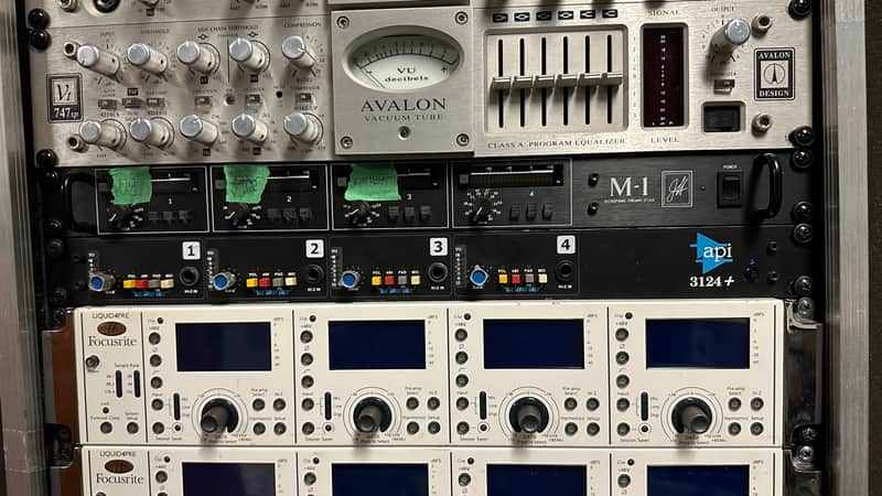 API 3124+ 4-Ch Mic Preamp - Black - Unbeatable Value!