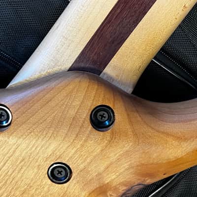 Warrior Custom 5 String Bass Natural image 10