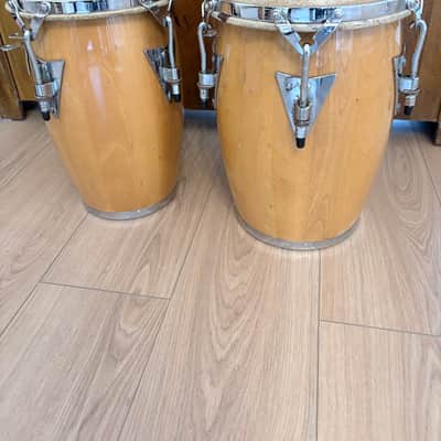Latin Percussion LP-JRX-AW Junior Natural Wood Conga Set with Comfort Curve, Chrome Hardware Stand image 7