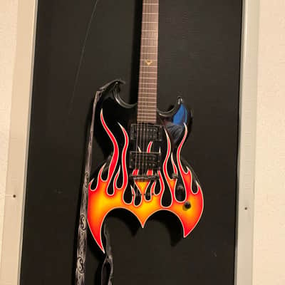 Brownsville Bat Guitar Flames image 5
