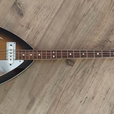 Vintage 1960s Vox Bill 'Wyman Bass' Teardrop Original UK Sunburst image 2