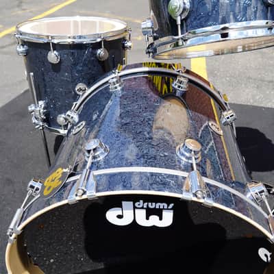 DW USA Collectors Series - Ebony Chaos - 4pc Pure Maple SSC Shell Pack With Ring's (DW - Limited Finish) image 15