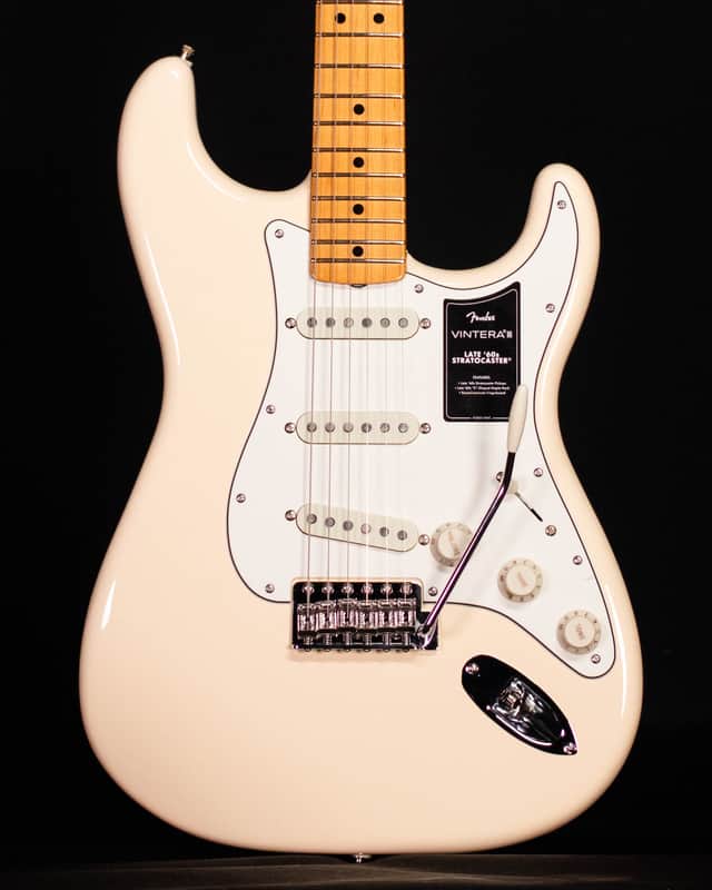 Fender Vintera III Late '60s Stratocaster, Maple FB, Olympic White image 1