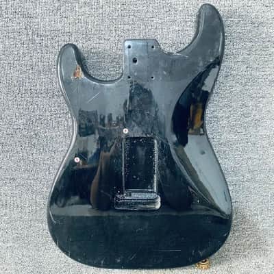 Red Flame Maple Top Strat Style Guitar Body Project Grade image 11