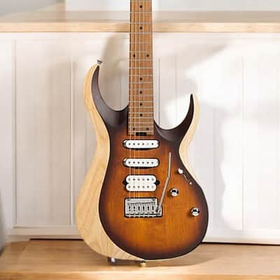 Cort X700OPVB X Series 700 Triality Electric Guitar. Open Pore Vintage Burst image 1