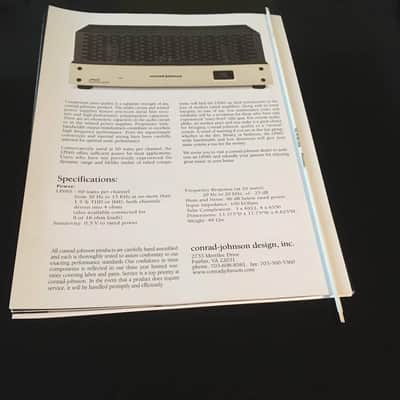 2012 Conrad Johnson LP66S Stereo Vacuum Tube Power Amp image 10