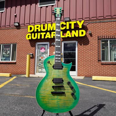 ESP USA Eclipse Lime Burst 6-String Electric Guitar w/ Form Fit Case (2024) image 2
