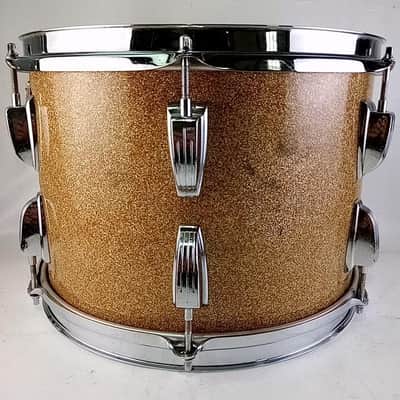 Ludwig 9x13"Champagne Sparkle Tom Drum Vintage60s Classic Keystone Natural Maple image 5