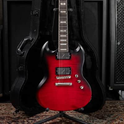 Epiphone SG Prophecy Electric Guitar - Red Tiger Aged Gloss with Hardshell Case - Used image 16