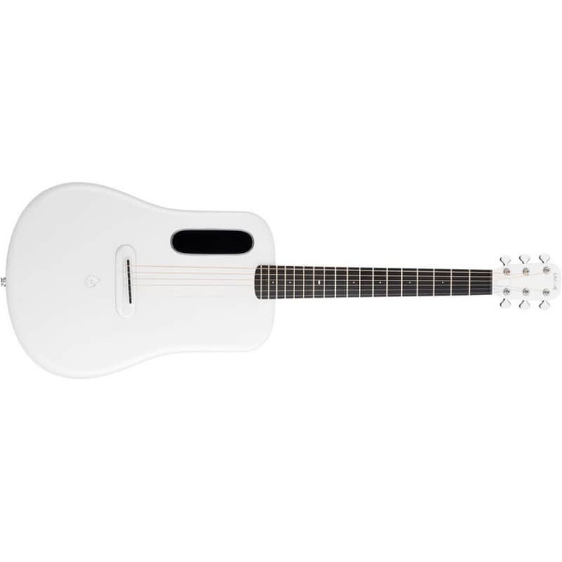 Lava Music L9210002 ME 4 Carbon Fiber 36” Acoustic / Electric Guitar With Gig Bag, Space White image 1