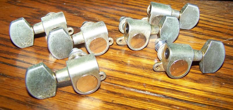 Schaller style gold finish guitar tuners 1980s? image 1