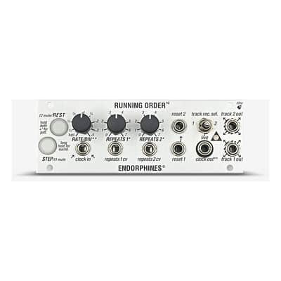 Endorphin.es Running Order Eurorack Trigger Sequencer 1U Module (Black) image 3