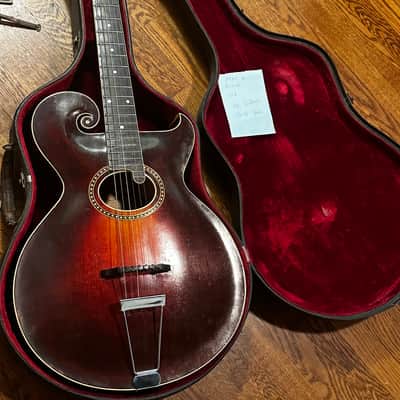 Super Rare 1919 Gibson O Artist Arch Top Guitar Original Finish & Case image 6
