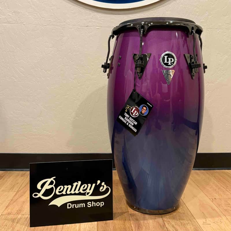 ~NEW!~ LP Latin Percussion LP559X-TS Tony Succar Signature 11-3/4" New Zealand Pine Conga in Rainbow Lacquer with Black Nickel Hardware & Black Skyn Head image 1