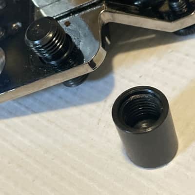2000's Schaller Original Made in Germany Cosmo/Black Chrome Floyd Rose Electric Guitar Tremolo Bridge & Arm Set image 14