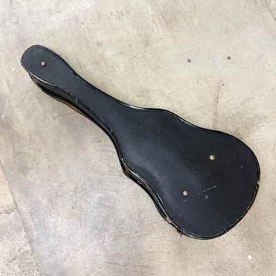 Vintage 1930s Geib Archkraft Parlor Guitar Case - Black, Green Interior - Pre-War image 3