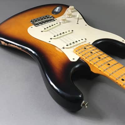 LEFTY! Fender American Vintage ‘57 Reissue Strat Ash Clapton Brownie Tribute Stratocaster Custom Relic Nitro 7.6 Lb HSC image 18