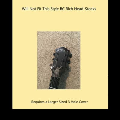 BC Rich Truss Rod Cover Black Matte fits Most BC Rich guitars & Other Guitars with 3 hole Triangle image 4