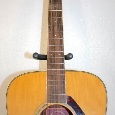 2006 Yamaha FG730S Solid Top Acoustic Guitar Natural With Hard Shell Case image 8