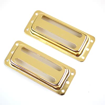 Two slot "Gold Foil" deArmond harmony Style Pickup Cover ,Gold Plated (2) image 1