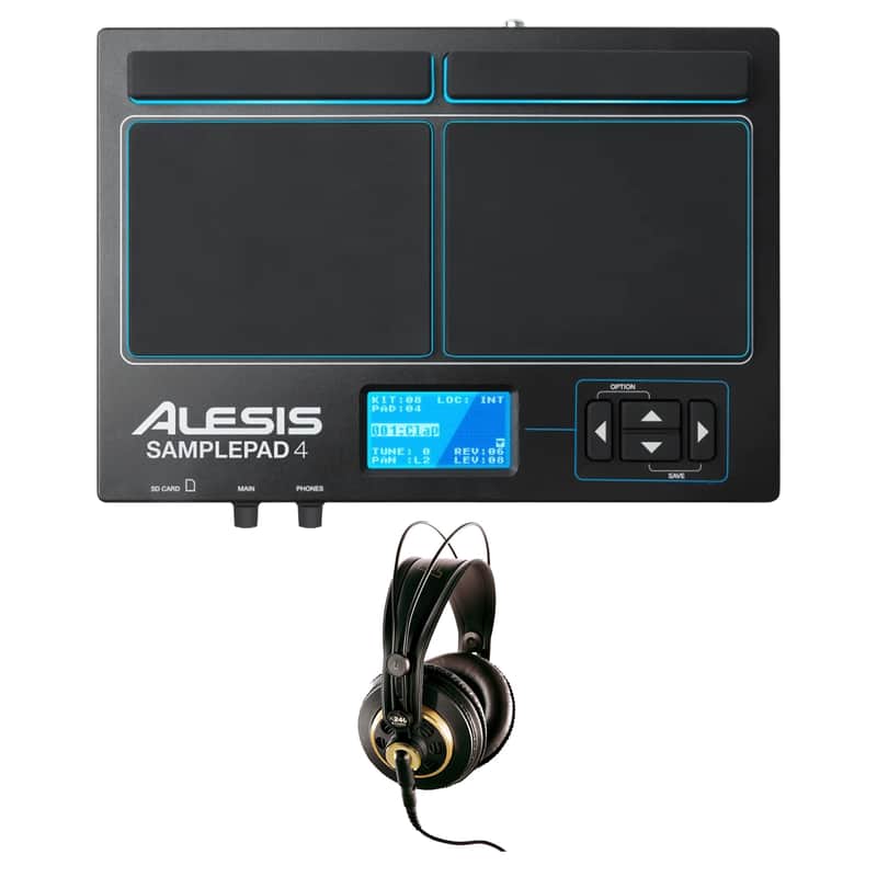 Alesis SamplePad 4 + Beyerdynamic Headphones image 1