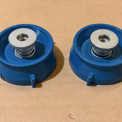 VIF International NAB Reel Hub Adapters Pair Blue 10.5” Reel-to-Reel Tape Recorder Made USA image 1