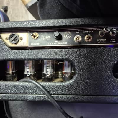 Fender Showman 2-Channel 85-Watt Guitar Amp Head 1967 - Black Panel image 7