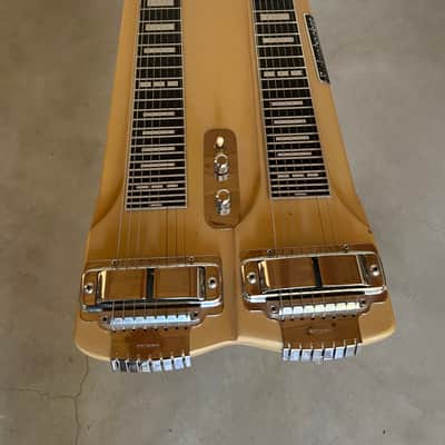 Rickenbacker Double 8 String Steel Guitar 1960's ? - Tan color. Not original , brushed on enamel. image 3