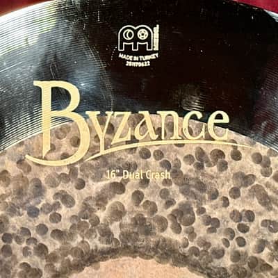 16" Meinl Byzance Dual Crash Cymbal 958g *Video* image 3