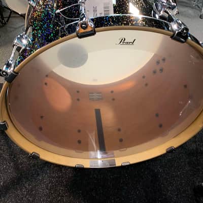 ~NEW~ Pearl STS924XSP/C316 Session Studio Select Birch/Mahogany Hybrid 4-Piece 10/12/16/22 Drum Kit Set in Black Halo Glitter Lacquer image 11