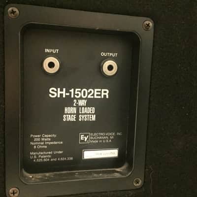 Electro-Voice (EV) SH-1502ER 2-Way Stage Speaker Enclosure Pair