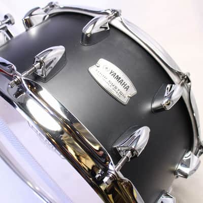 YAMAHA TMS1465CRS TOUR CUSTOM Maple Snare Licorice Satin 14x6.5 Yamaha Snare Drum (08/24) image 2