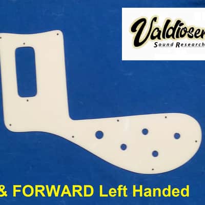 Hand Made WHITE plexiglass pickguard to fit on LEFT Rickenbacker 75 & earlier 4001 Bass image 2