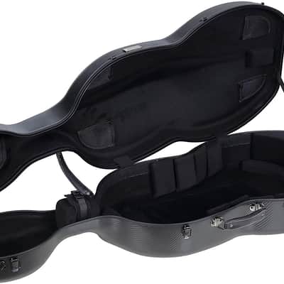 Crossrock 4/4 Cello Hard Case, Sturdy Carbon Fiber Composite with Wheels , Lightweight Flight Case Bild 2