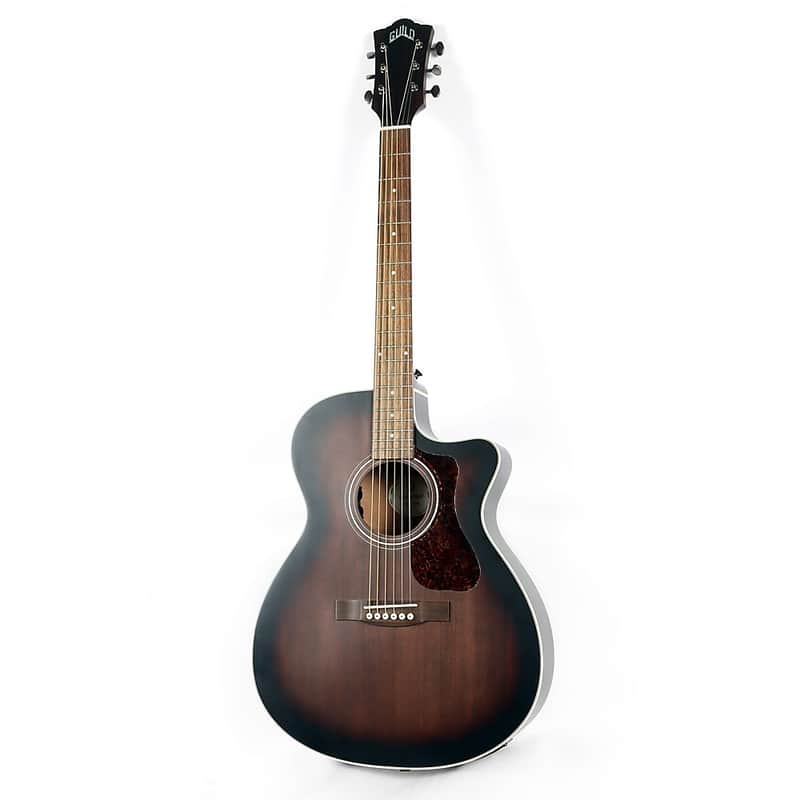 Guild OM-240CE Orchestra Acoustic-Electric Guitar Regular Charcoal Burst image 1
