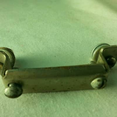 *Rogers Snare Drum Butt Plate Nickel Vintage Cleveland,OH Holiday USA 40s-50s* image 1