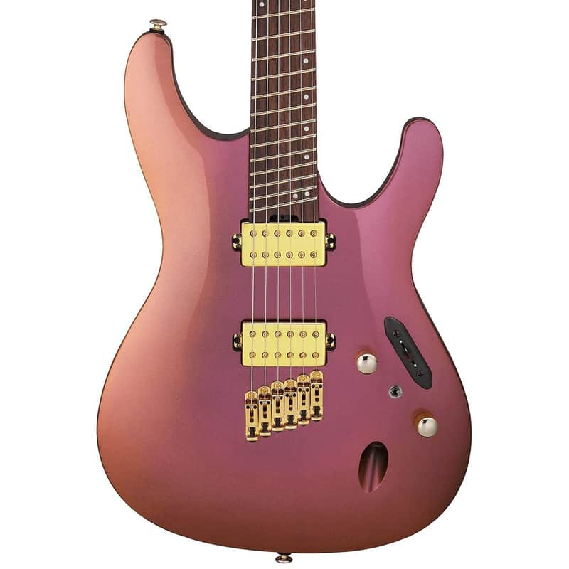 Ibanez SML721RGC S Axe Design Lab Multi-scale Guitar - Rose Gold Chameleon image 1