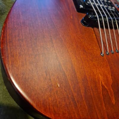 Schecter Omen-7 Active Diamond series 7 String Guitar - Present - Black Cherry with gig bag image 9