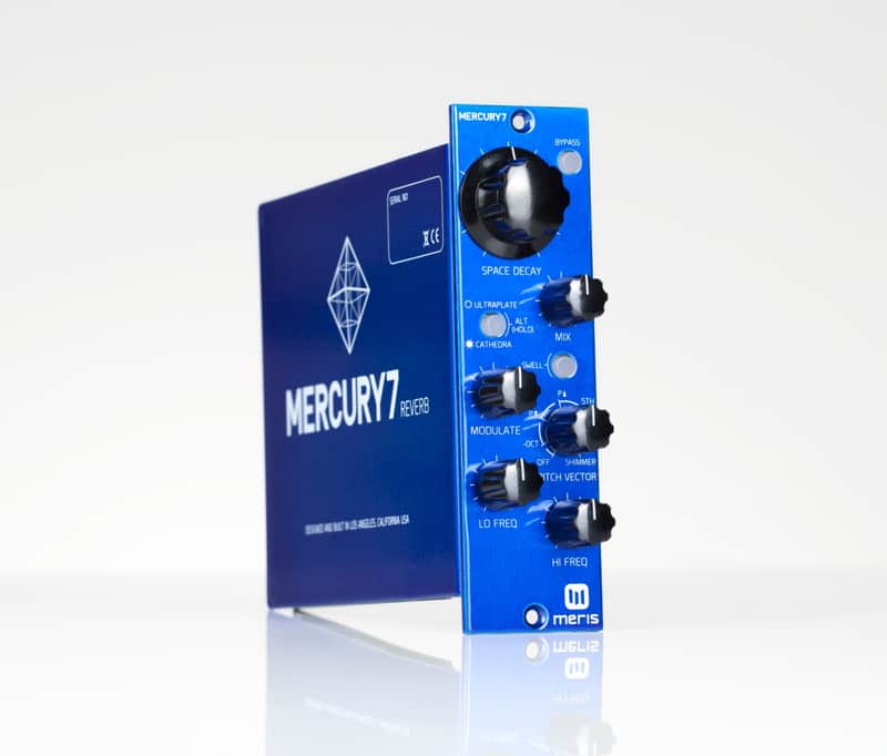 Meris Mercury7 Reverb 500 Series 2010s - Blue image 1
