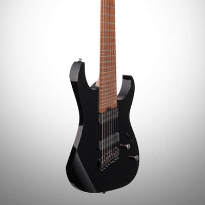 Ibanez RGMS8 Multi-Scale Electric Guitar, 8-String, Black image 5