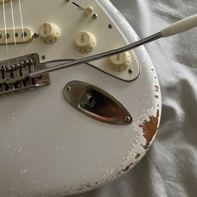Fender Stratocaster  2021 Heavy Aged White image 6