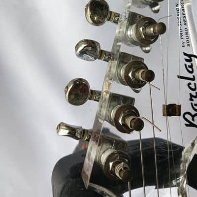 Barclay Acrylic Strat-Style Guitar w/ Transparent Acrylic Headstock – Rare (1990s–2000s) image 9