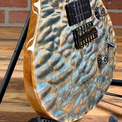 PRS Custom 24 Quilted Artist Top Electric Guitar - Faded Indigo (with Natural Back) image 12