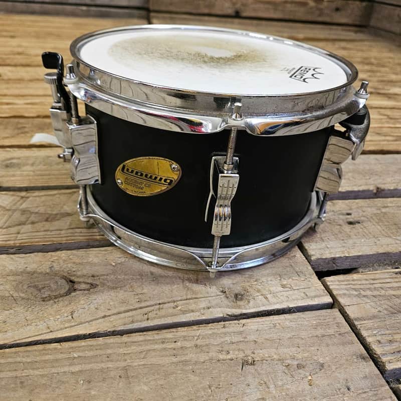 Snare Drum 10" Ludwig Accent CS Custom, Black USED! RKATC300126 image 1