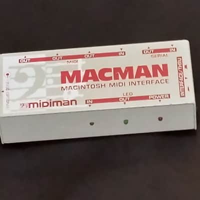 Midiman Macman 1 In 3 Out MIDI interface Early 90s  - Off White / White / Red image 1