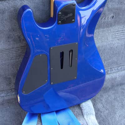 Squier Stagemaster 7 String 2000 Cobalt Blue image 9