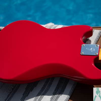 2008 Fender MG69/MH - '69 Mustang Reissue - Red w Matching Headstock - Pro Set Up w Perfect Frets/Action/Intonation! image 6