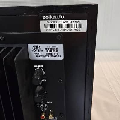 Polk PSW-404 Subwoofer - Black image 6