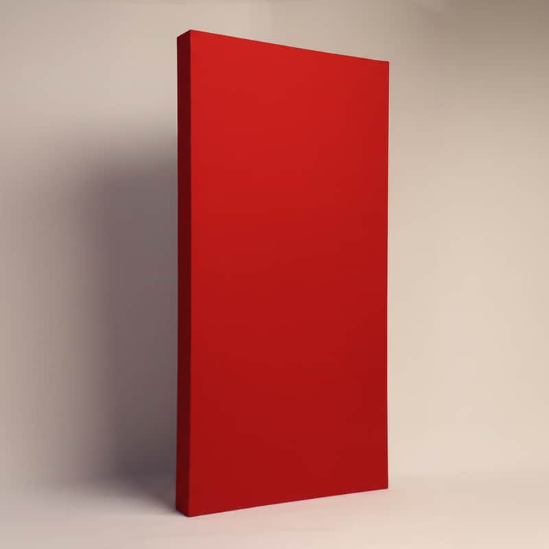 Acoustic Wall Panel | Cool Red | Professional Sound Absorbing Panel | Recording Studio, Home Studio, Mixing Room, Mastering Suite, Podcast Studio, Home Theater, Broadcast Studio, Streaming Room, Office & Vocal Booth | Made in USA image 1