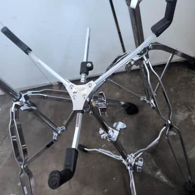 DW, Roland, Gibraltar - DW Flat Snare Stand, 2 x Roland Cymbal Boom/L-Rod stands, Gibraltar Cymbal Clamp - Silver image 2